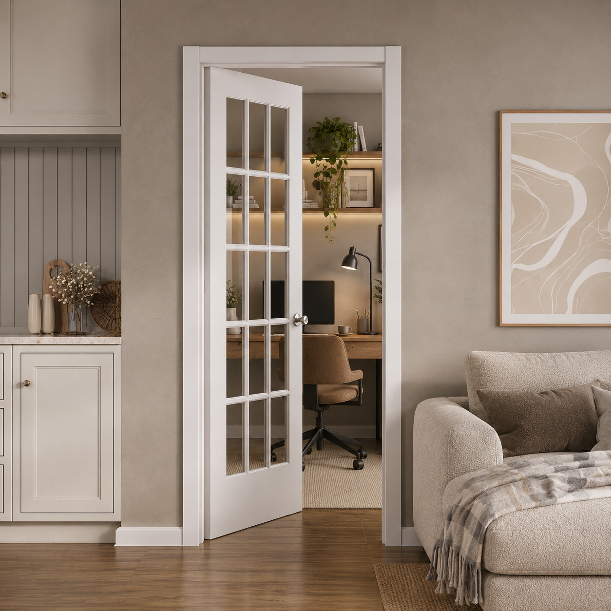15 Lite Glazed White Prefinished
